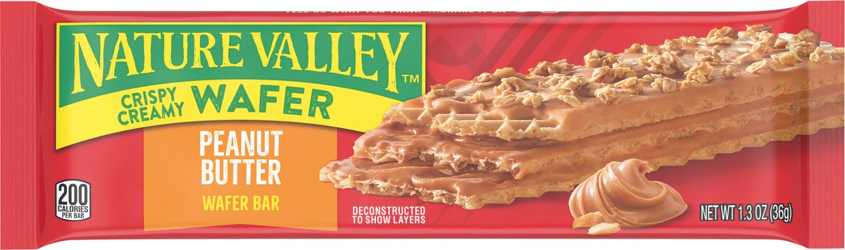 slide 9 of 15, Nature Valley Crispy Creamy Wafer Bar, Peanut Butter, 1.3 oz