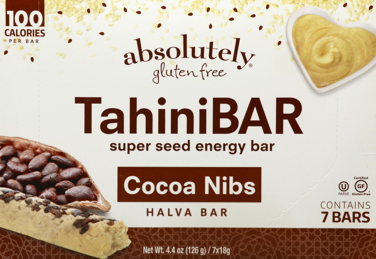 slide 4 of 4, Absolutely Gluten Free Tahini Bar 7 ea, 7 ct