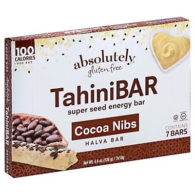 slide 1 of 4, Absolutely Gluten Free Tahini Bar 7 ea, 7 ct