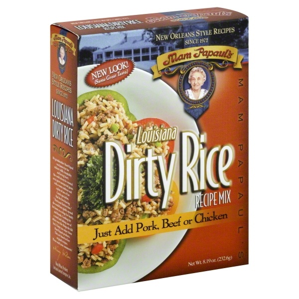 slide 1 of 3, Mam Papaul's Dirty Rice Mix, Louisiana Recipe, 8.19 oz