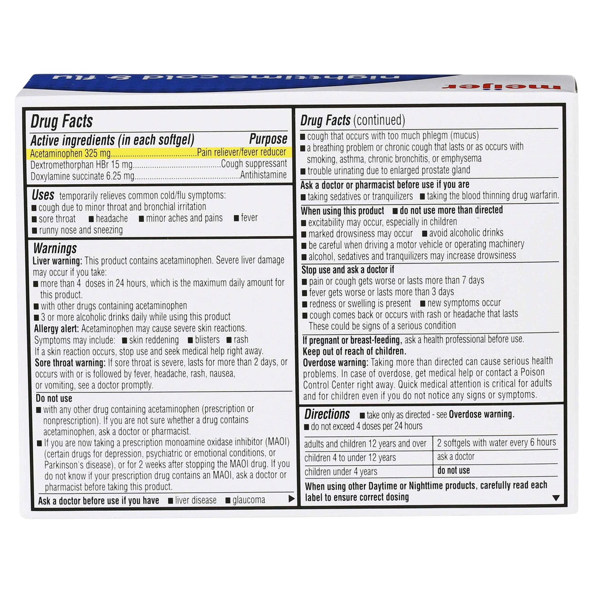 slide 2 of 29, Meijer NightTime Cold & Flu, 24 ct