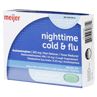 slide 23 of 29, Meijer NightTime Cold & Flu, 24 ct