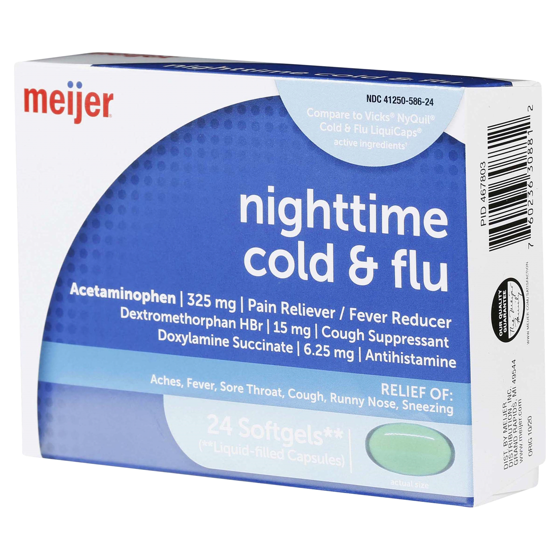 slide 25 of 29, Meijer NightTime Cold & Flu, 24 ct