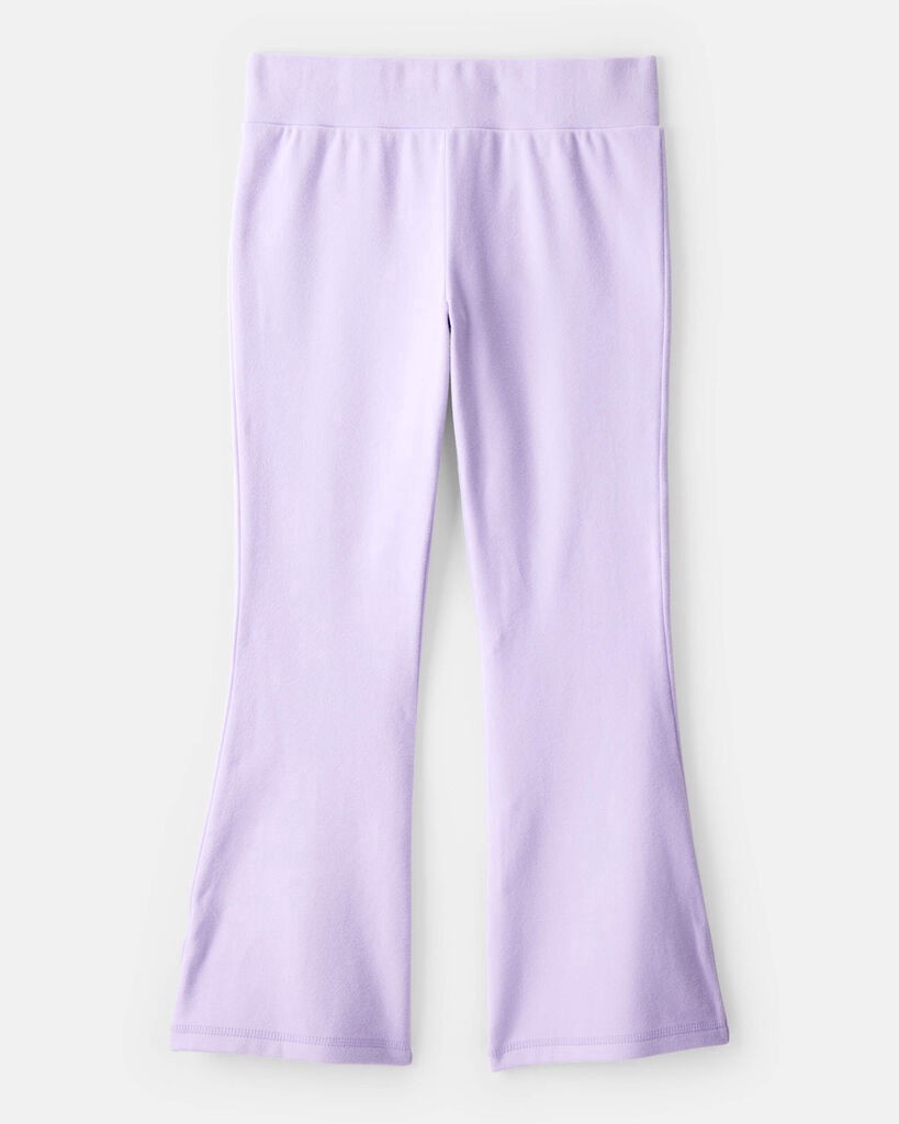 slide 3 of 3, Carter's Carters Girls Microfleece Flare Pants - Purple Lavender 7, 1 ct