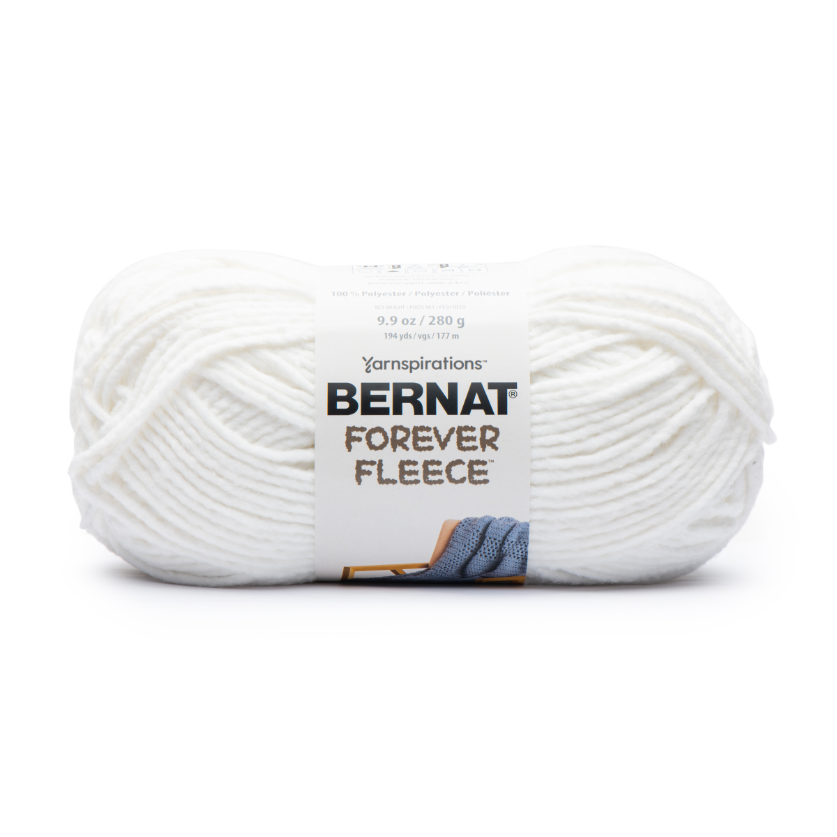 slide 1 of 1, Bernat Forever Fleece White Noise 16606161004, 9.9 oz