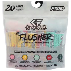 Klean Freak The Flusher Scented Flushable Mixer Wipes 20 Each