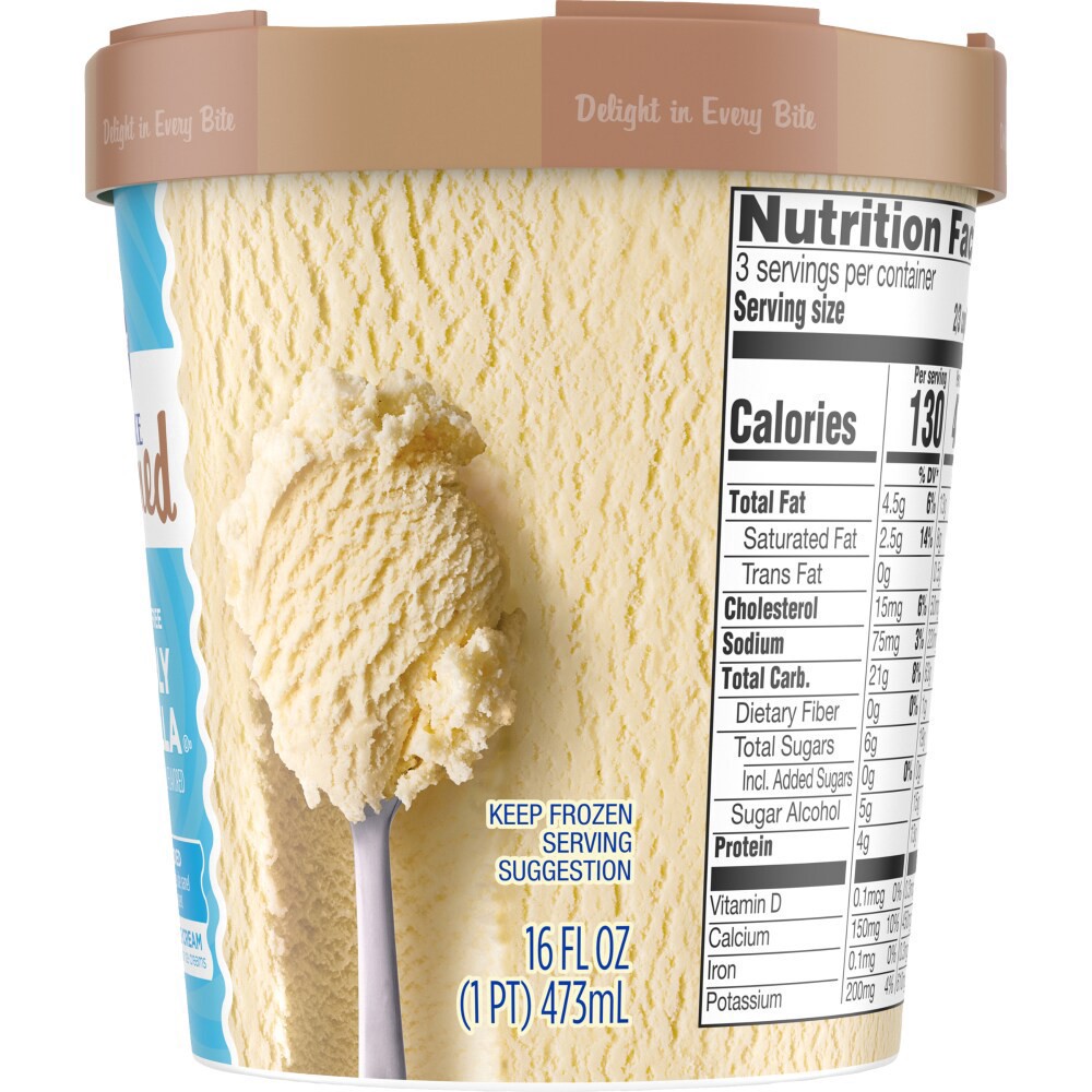 slide 3 of 4, Kroger Deluxe Churned Vividly Vanilla Ice Cream, 16 fl oz