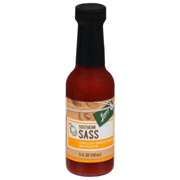 slide 1 of 1, Lowes Foods Southern Sass Vidalia Onion Peach Hot Sauce, 5 oz