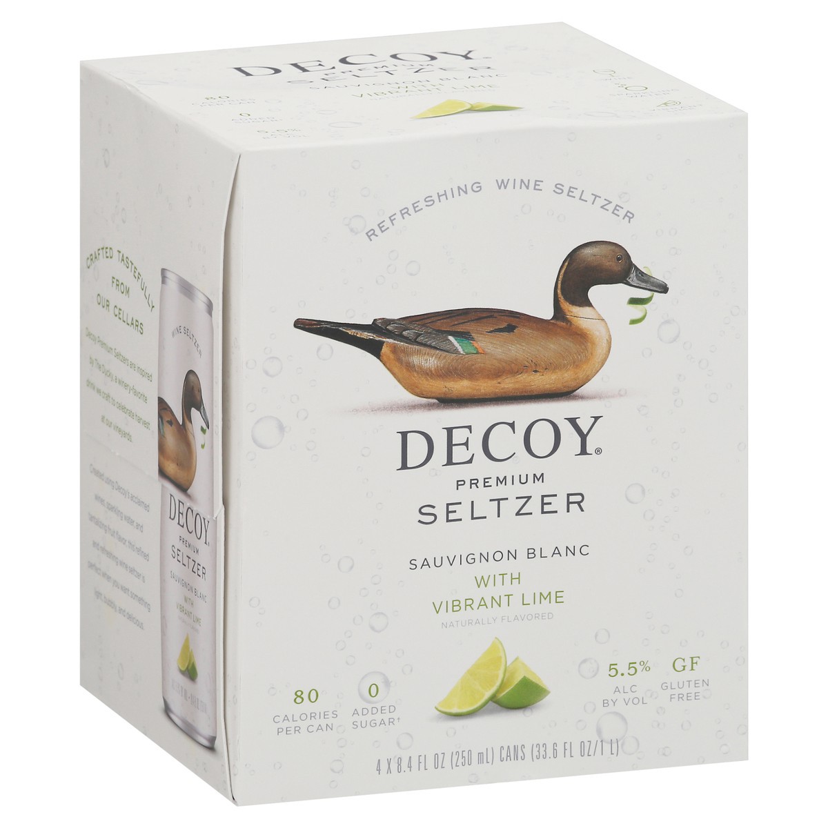 slide 5 of 13, Decoy Hard Seltzer Sauv Blanc Lime 4Pk, 33.6 fl oz