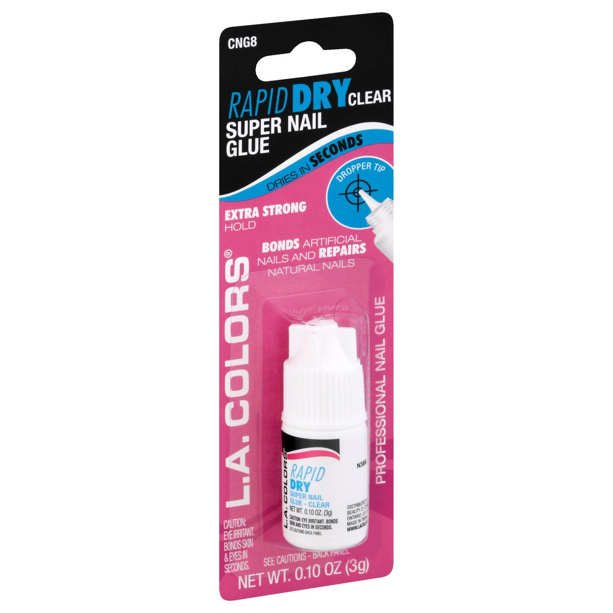 slide 6 of 11, L.A. Colors Lac Rapid Dry Nail Glue Clear, 0.1 oz