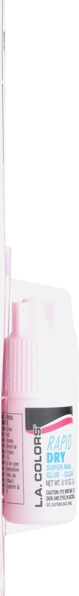 slide 9 of 11, L.A. Colors Lac Rapid Dry Nail Glue Clear, 0.1 oz