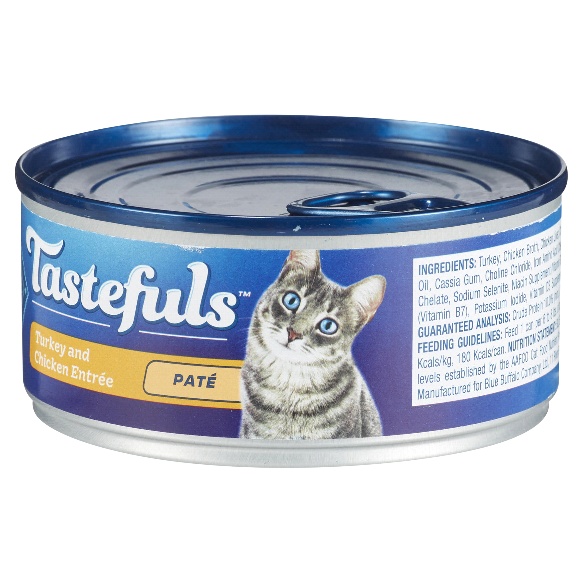 slide 13 of 29, Blue Buffalo Tastefuls Adult Cat Turkey and Chicken Entree Pate Wet Cat Food - 5.5oz, 5.5 oz