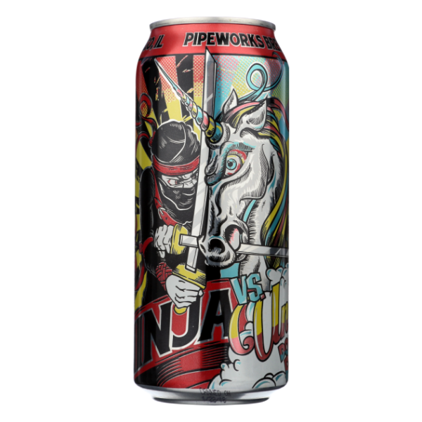 slide 1 of 1, Pipeworks Brewing Ninja vs. Unicorn India Pale Ale, 4 ct; 16 oz