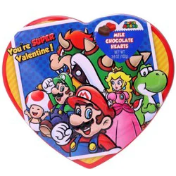 Frankford Candy Hearts Super Mario Milk Chocolate 3.6 oz