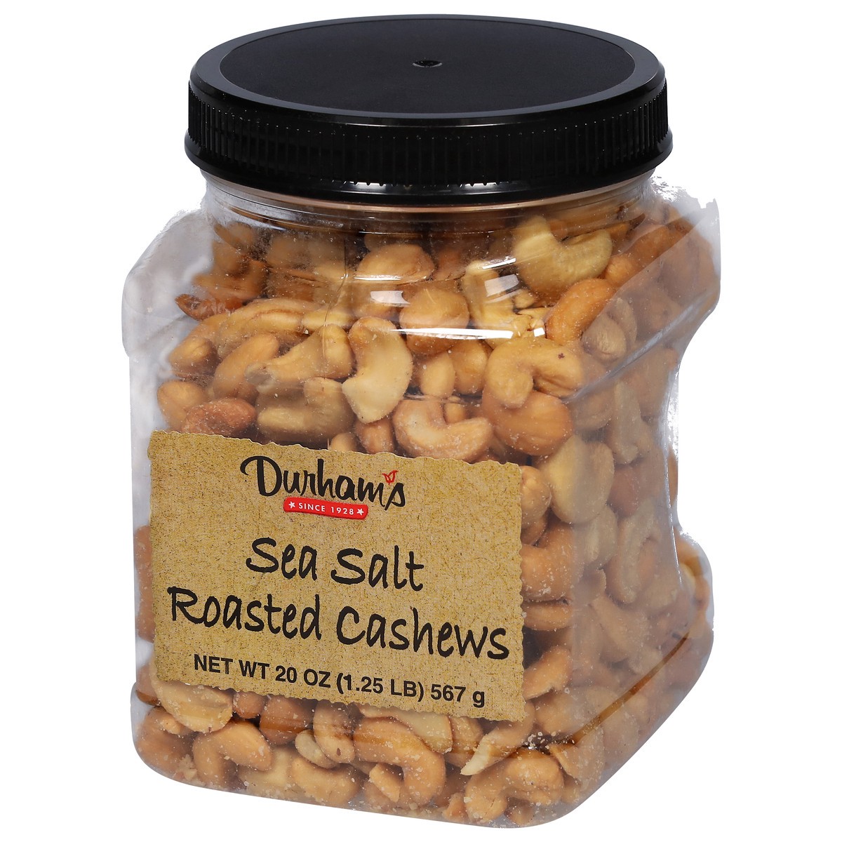 slide 4 of 9, Durham's Roasted Sea Salt Cashews 20 oz, 20 oz
