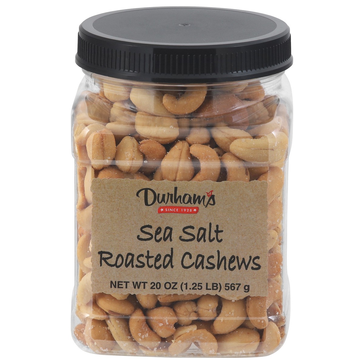 slide 1 of 9, Durham's Roasted Sea Salt Cashews 20 oz, 20 oz
