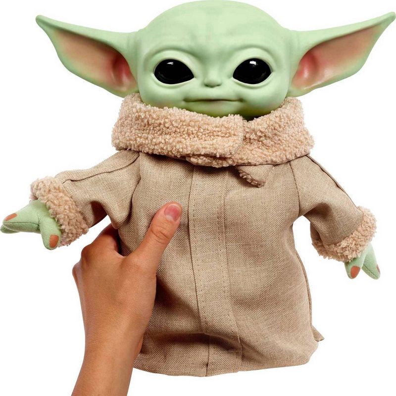 slide 3 of 6, Star Wars Squeeze & Blink Grogu Plush, 1 ct