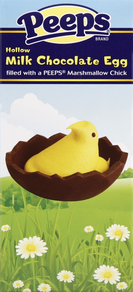 slide 3 of 4, Peeps Chick In, Milk Chocolate Egg, 3 oz