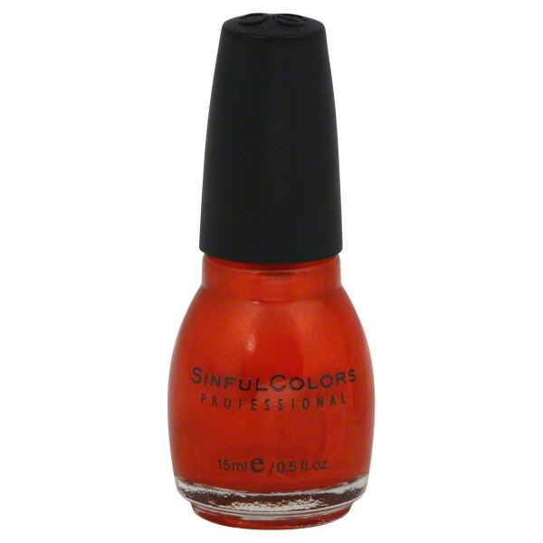 slide 1 of 5, Sinful Colors Professional Courtney Orange Nail Enamel, 0.5 oz