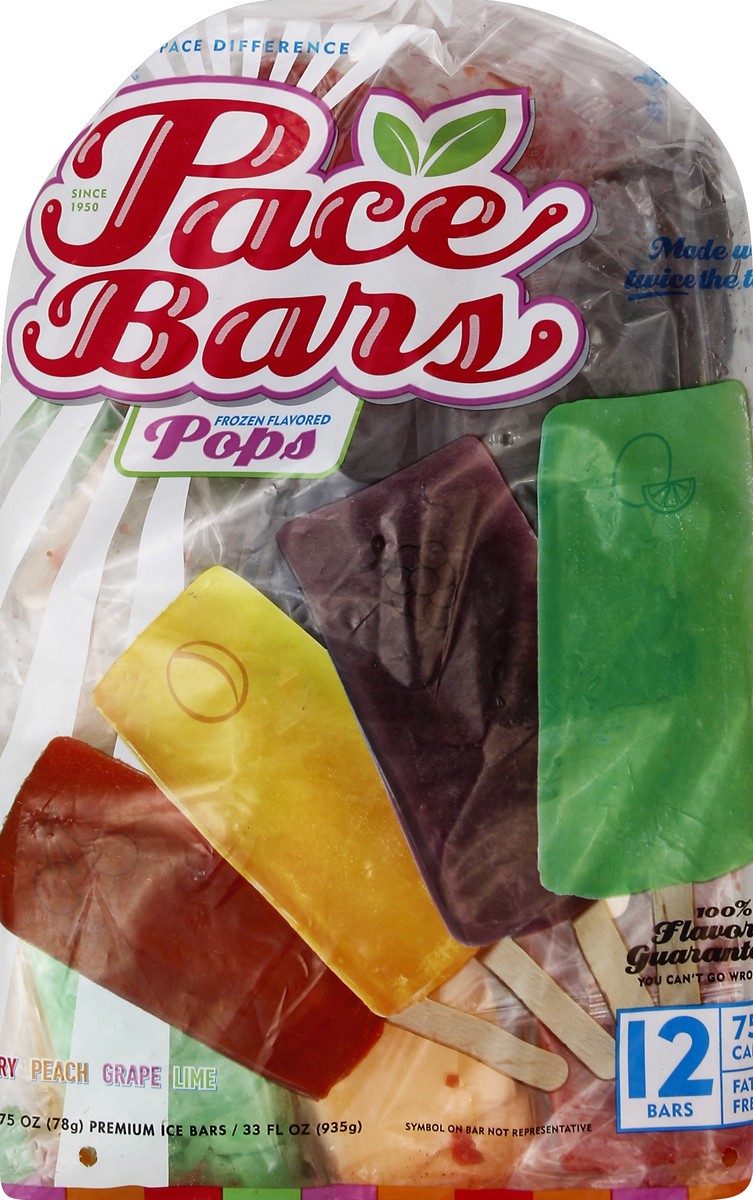 slide 1 of 6, Pace Bars Frozen Flavored Pops 12 ea, 12 ct