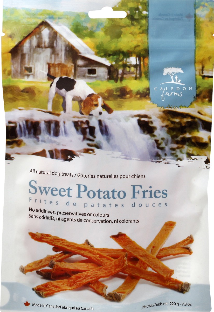 slide 11 of 12, Caledon Farms Caledon Treat Dog Sweet Potato Fries, 220 g
