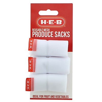 slide 1 of 1, H-E-B Mesh Produce Bag, 3 ct