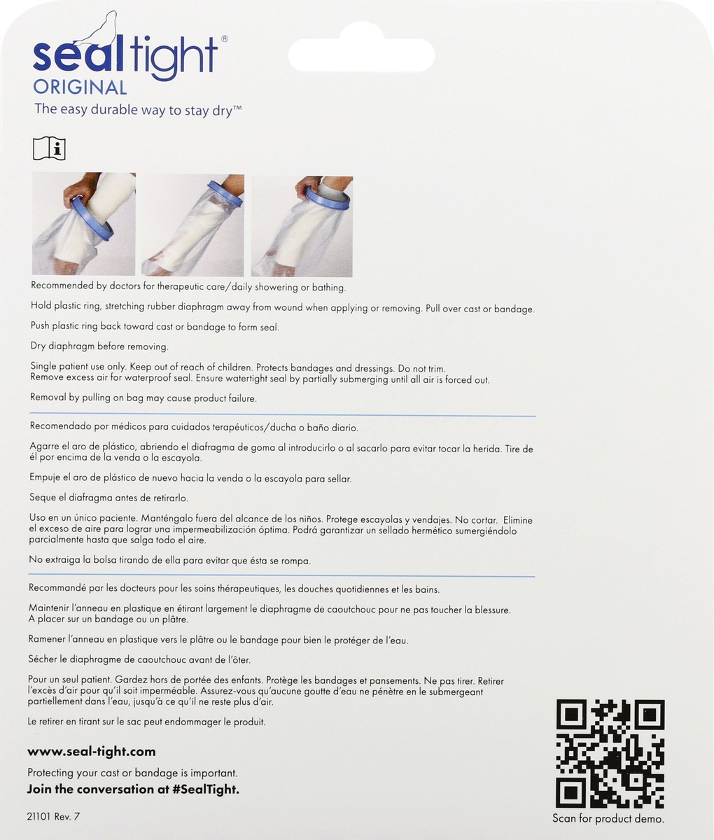 slide 8 of 9, Seal-Tight Original Cast/Bandage Protector For Adults, Short Arm, 1 ct