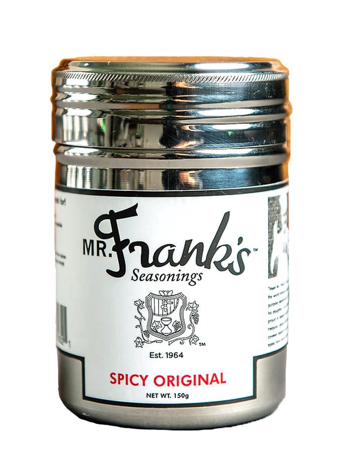 slide 1 of 1, Mr. Frank's Seasonings Spicy Original, 150 gram