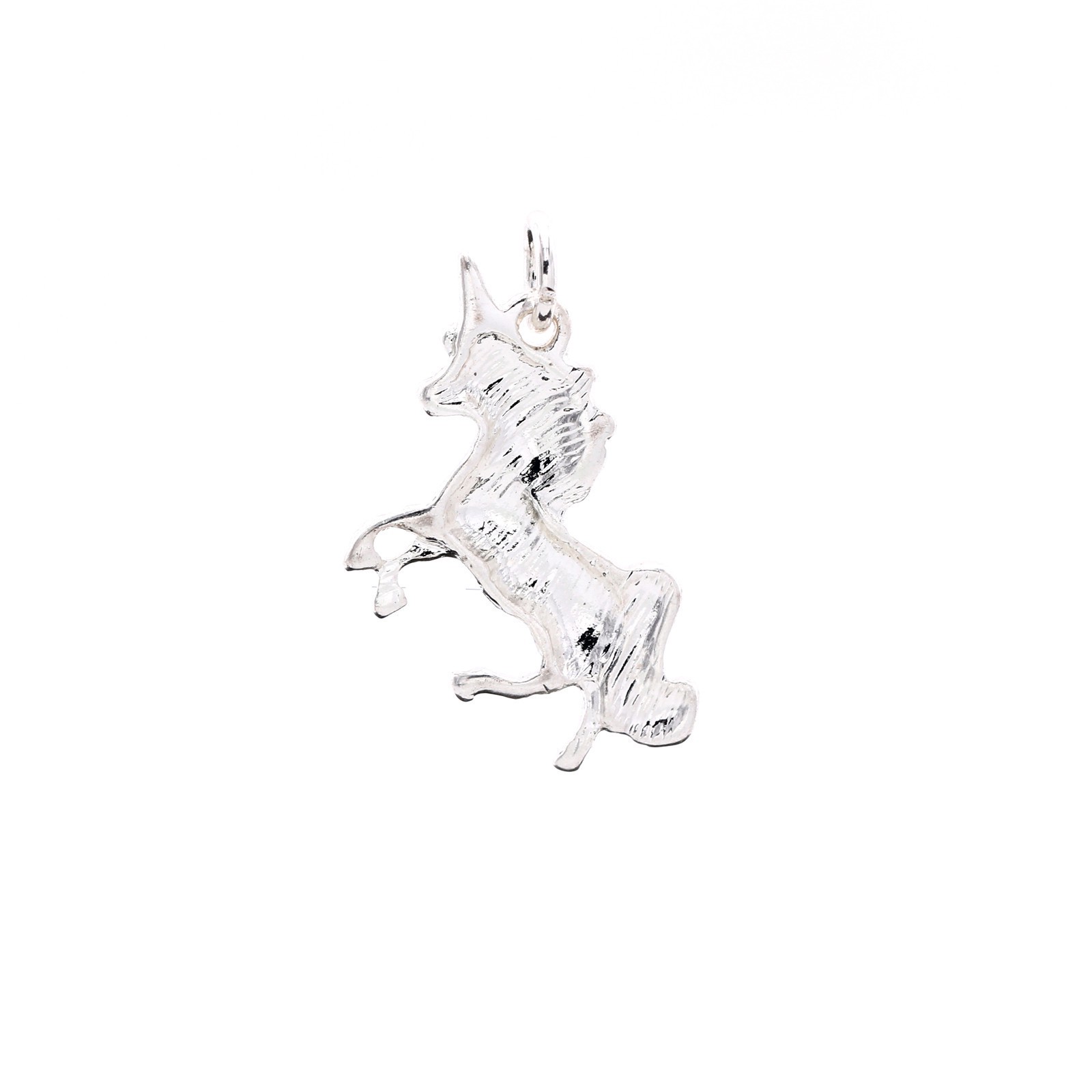 slide 3 of 4, Charmalong Pink & Silver Plated Unicorn Charm By Bead Landing, 1.12 in x 0.75 in x 0.24 in