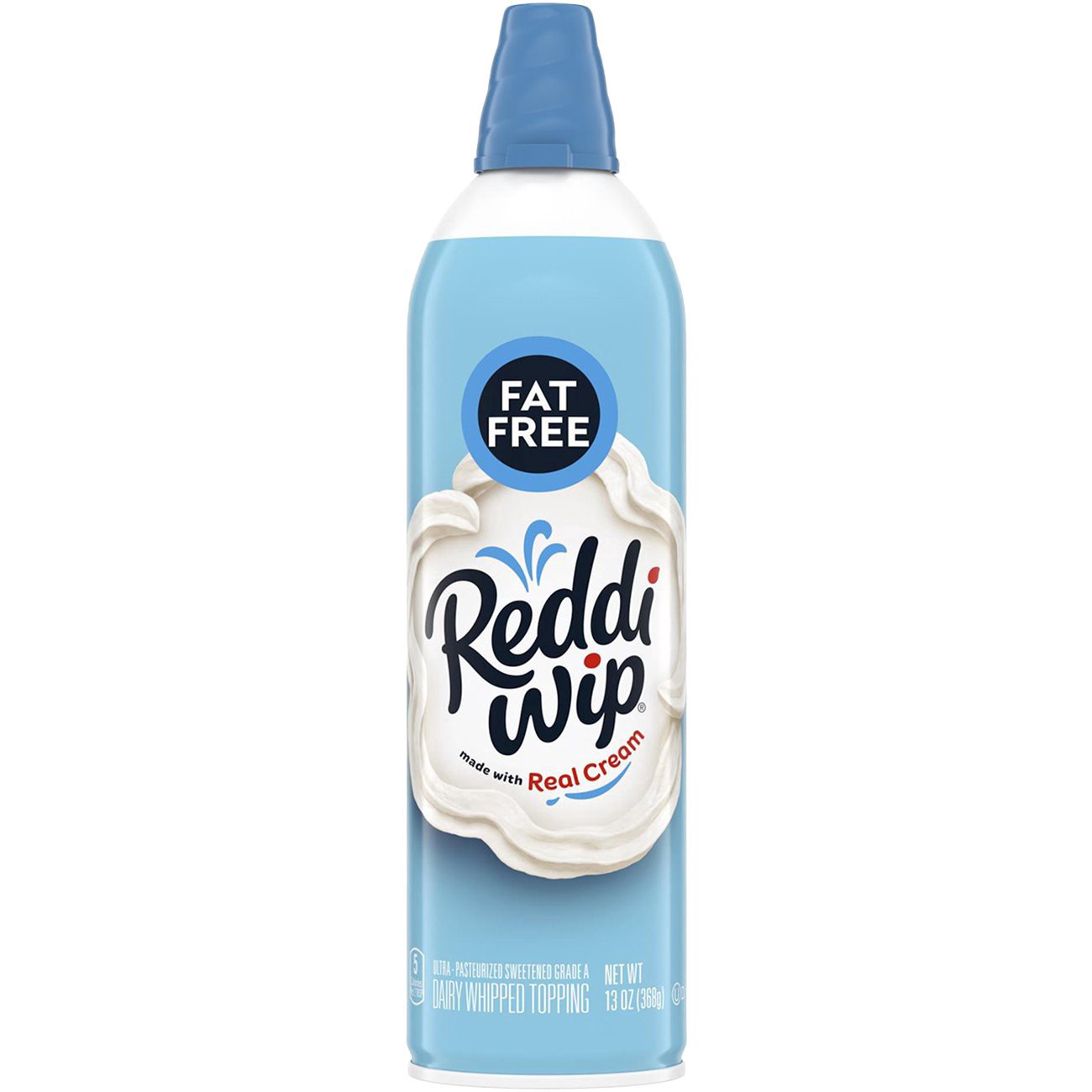 slide 1 of 4, Reddi-wip Fat Free Whipped Topping Made with Real Cream, 13 oz, 13 oz