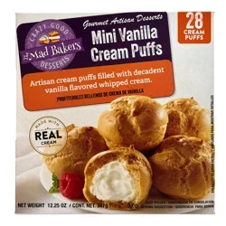 The Mad Bakers Mini Frozen Vanilla Cream Puffs