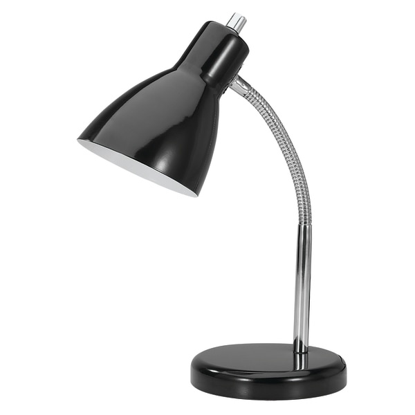 slide 1 of 1, Realspace Gooseneck Desk Lamp, 15'', Black, 1 ct