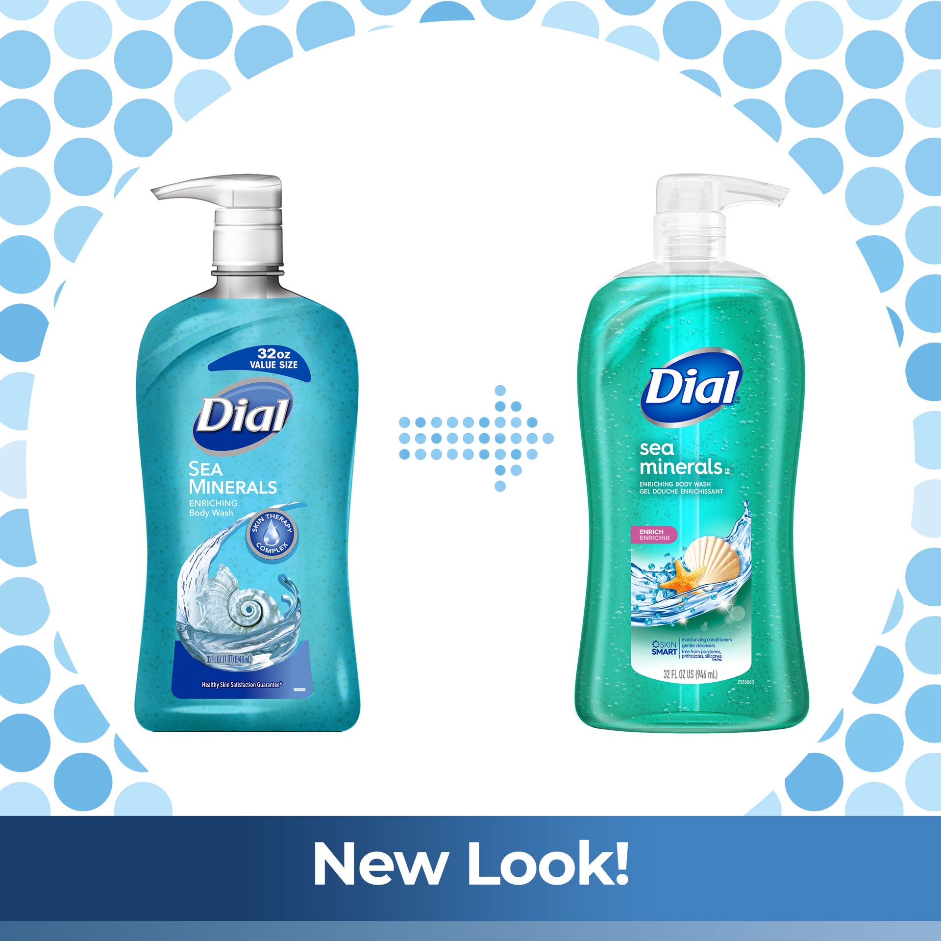 slide 2 of 6, Dial Body Wash, Sea Minerals, 32 fl oz, 32 oz