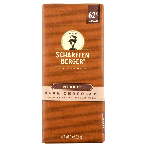 slide 1 of 1, Scharffen Berger Bar, Dark Nibby, 3 oz