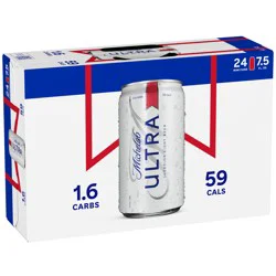 Michelob Ultra Superior American Light Lager Beer 24 Pack, 7.5 fl oz Cans