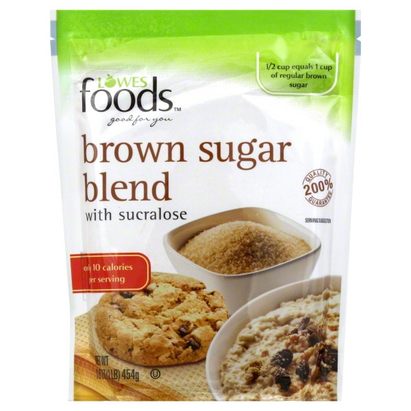 slide 1 of 1, Lowes Foods Brown Sugar Blend With Sucalose, 16 oz