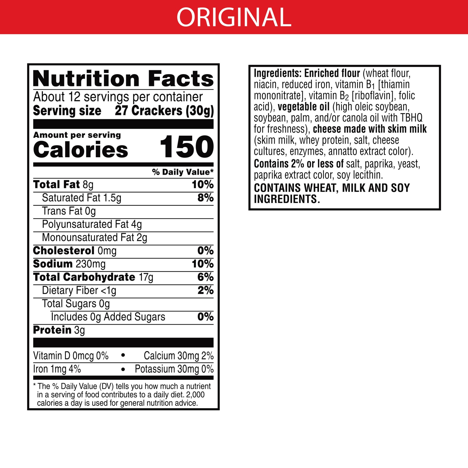 slide 3 of 7, Cheez-It Cheese Crackers, Baked Snack Crackers, Original, 12.4 oz