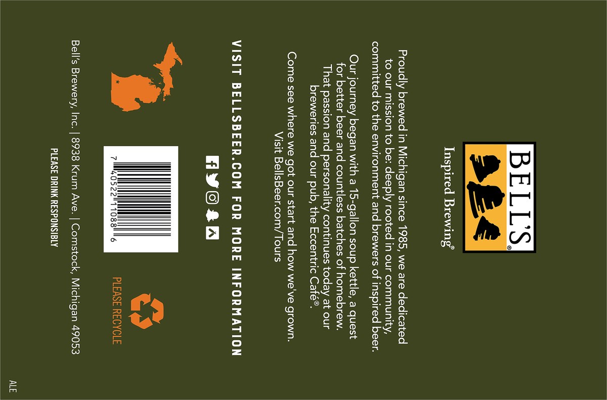 slide 6 of 8, Bell's Two Hearted IPA Beer, 6 Pack, 12 fl oz Cans, 6 ct; 12 oz