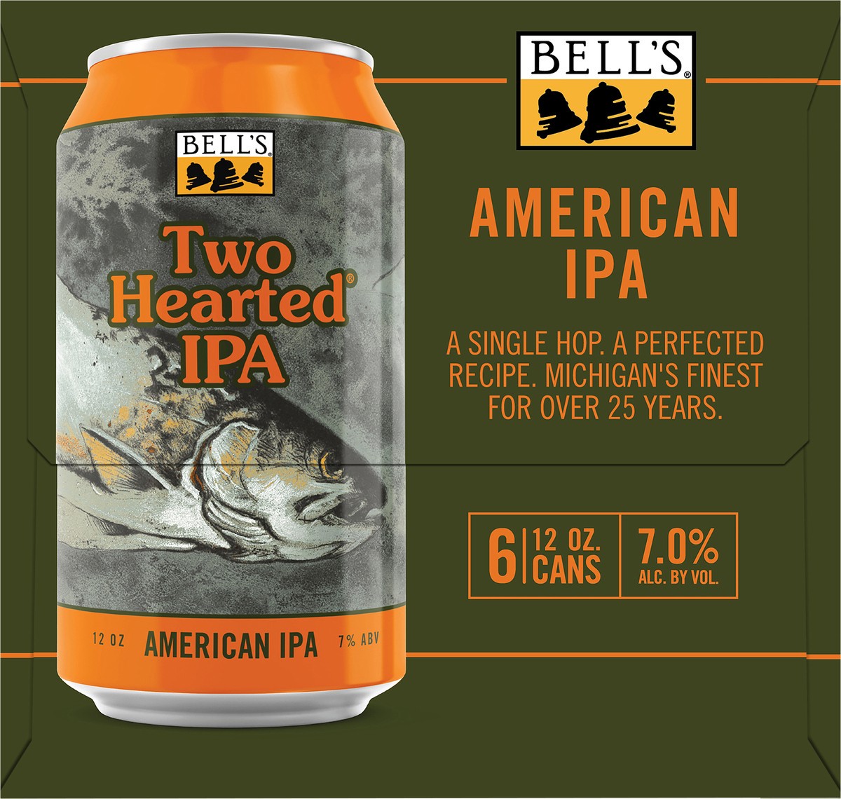 slide 7 of 8, Bell's Two Hearted IPA Beer, 6 Pack, 12 fl oz Cans, 6 ct; 12 oz