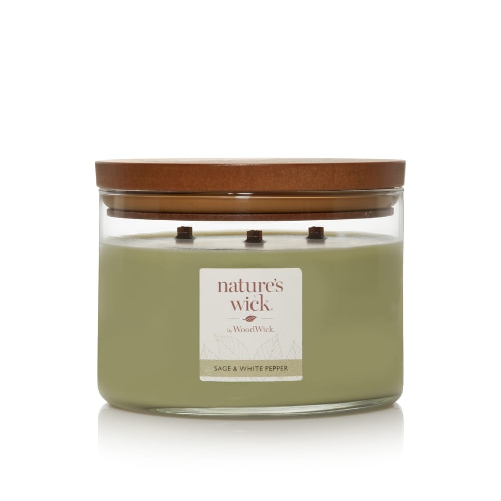 slide 1 of 1, Woodwick 3 Wick Scented Candle - Sage/White Pepper, 1 ct