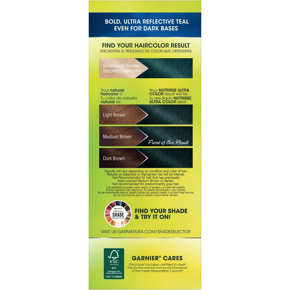 slide 2 of 6, Garnier Ultra Color Teal Forest Hair Color Kit, 1 ct