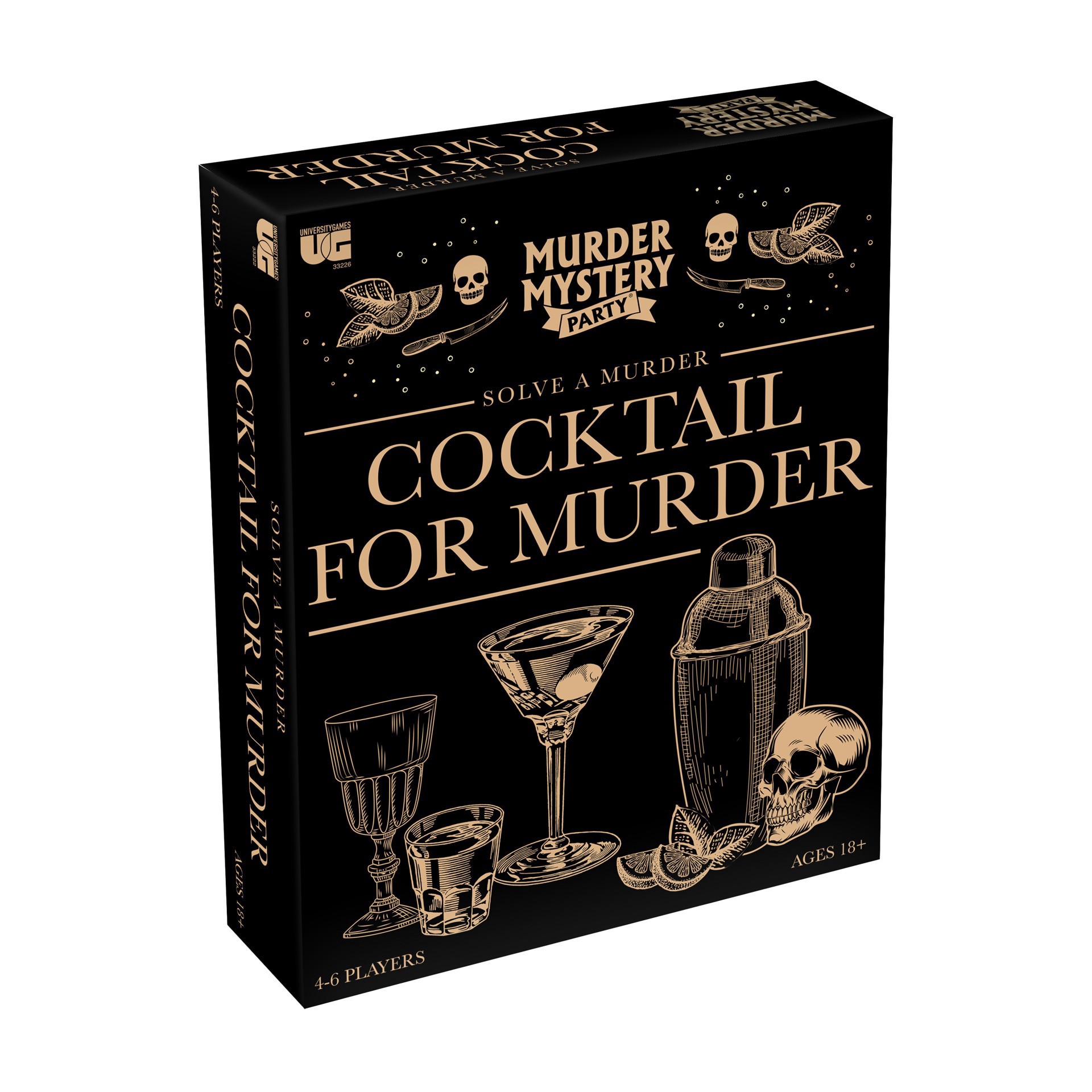 slide 1 of 1, University Games - Cocktail For Murder Mystery, 1 ct