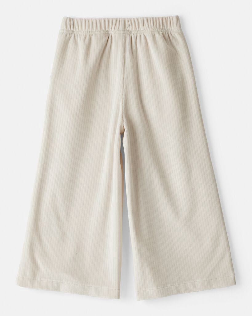 slide 3 of 3, Carter's Carters Toddler Girl Ribbed Flare Pants - Tan Cream 5T, 1 ct