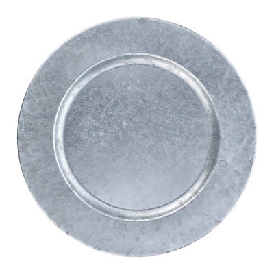 slide 1 of 1, Haven & Key Galvanized Charger Plate, 1 ct