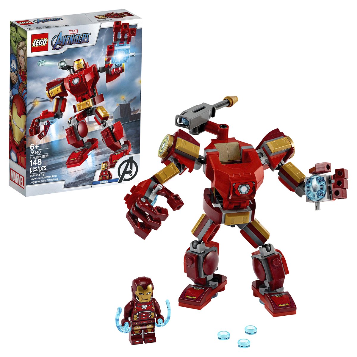 slide 1 of 1, LEGO Marvel Avengers Iron Man Mech 76140 Set, 1 ct