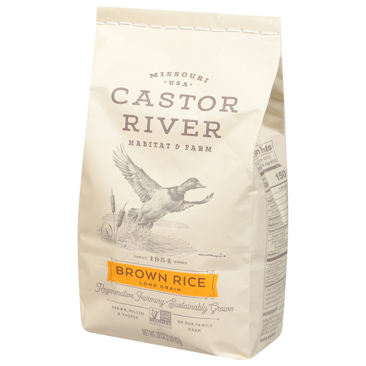 slide 13 of 13, Castor River Habitat & Farm Long Grain Brown Rice 32 oz, 32 oz