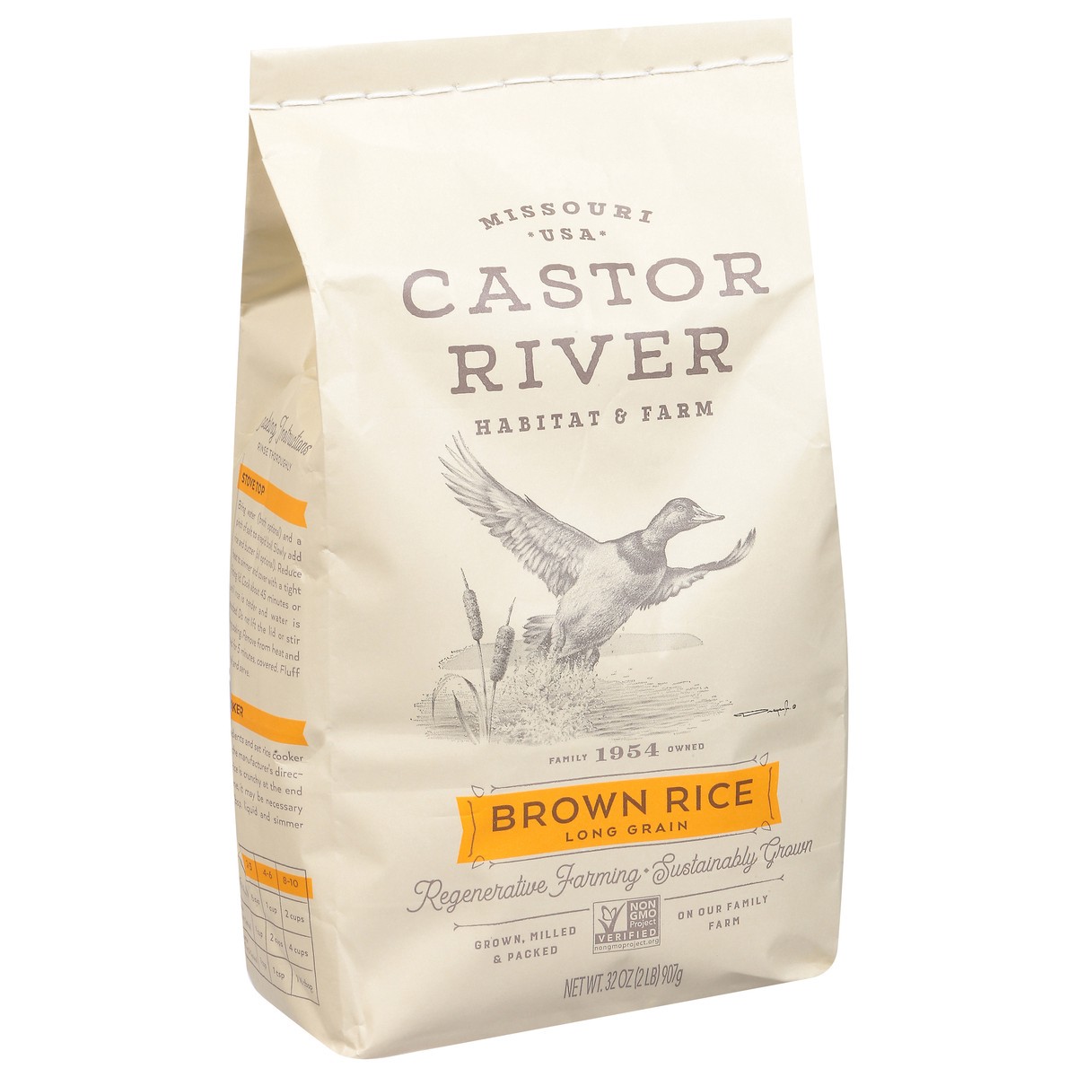 slide 10 of 13, Castor River Habitat & Farm Long Grain Brown Rice 32 oz, 32 oz