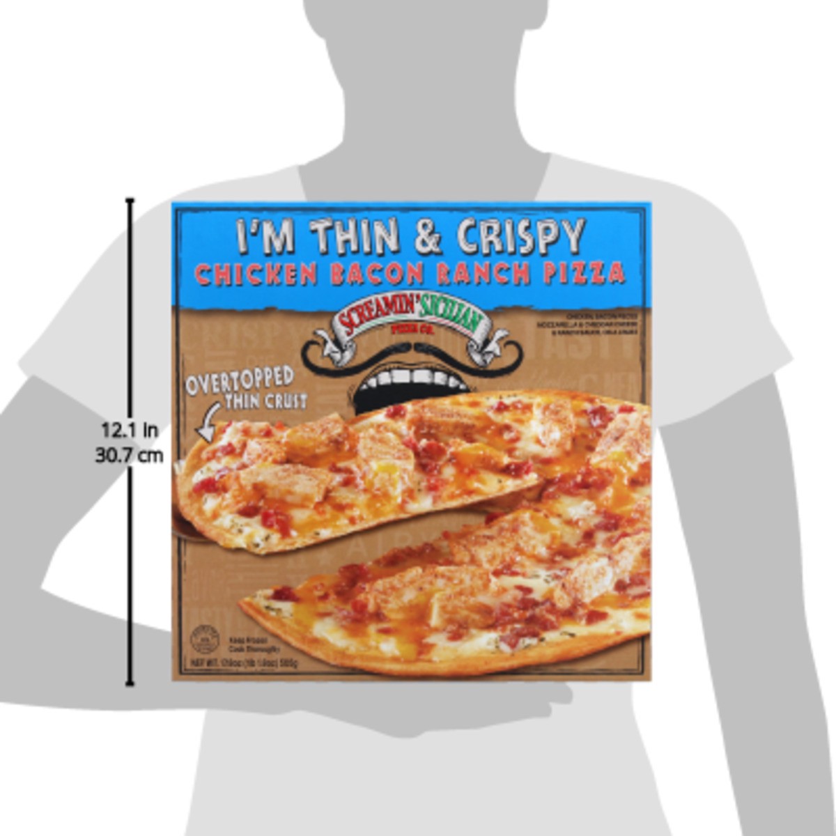 slide 6 of 11, Screamin' Sicilian I'm Thin & Crispy Chicken Bacon Ranch Pizza 17.8 oz, 17.8 oz