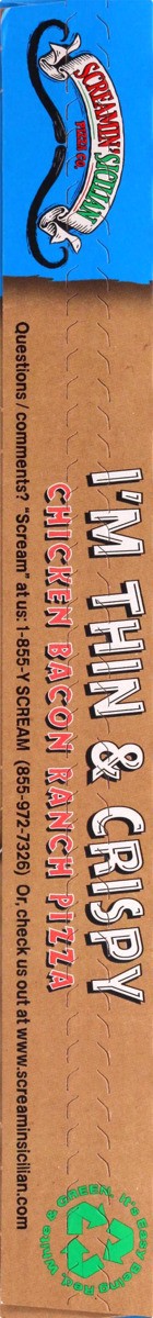 slide 7 of 11, Screamin' Sicilian I'm Thin & Crispy Chicken Bacon Ranch Pizza 17.8 oz, 17.8 oz