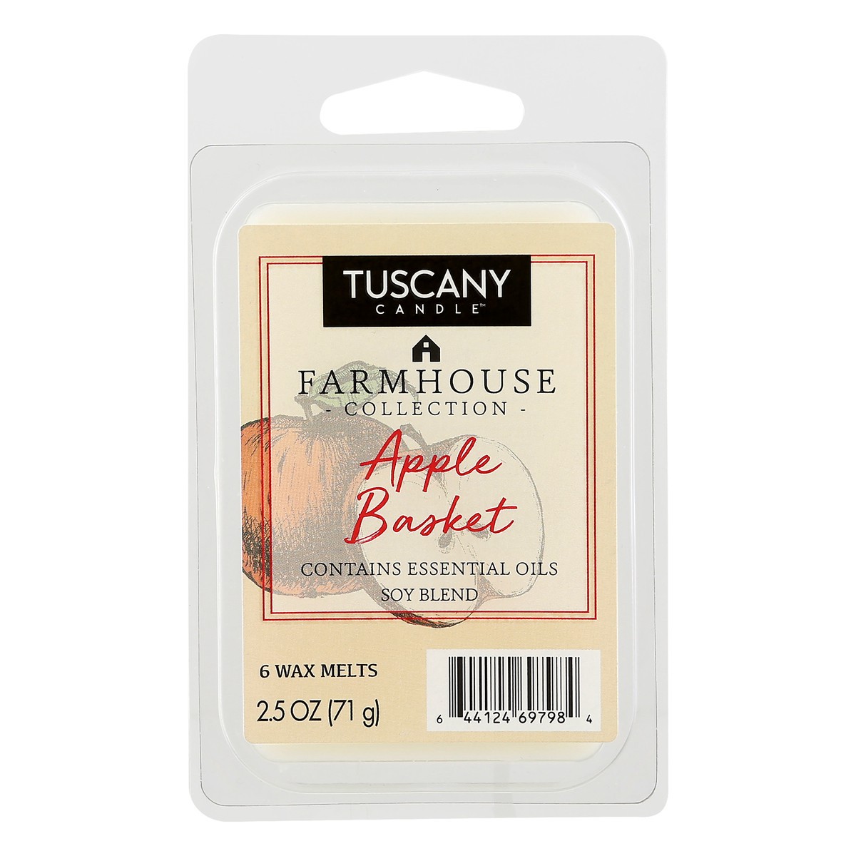 slide 1 of 9, Tuscany Candle Farmhouse Wax Melt Apple Basket, 2.5 oz